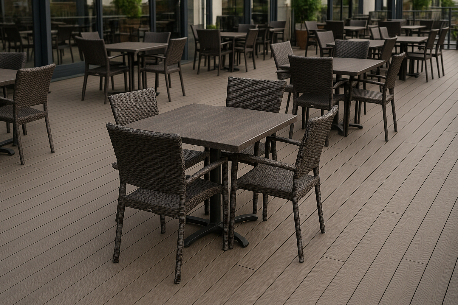 PVC Deck in a Restaurant in New England, MA